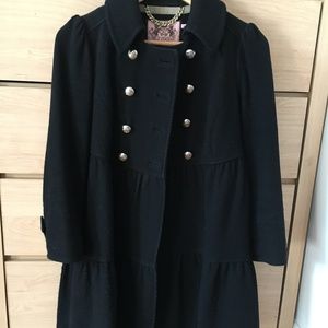 Cute Juicy Couture black cape-style coat